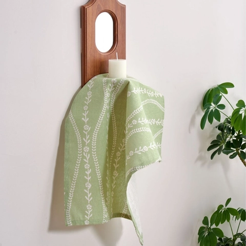 Modern Minimalistisch Bedruckte Quadratische Baumwoll Polyester Mischung Serviette Wiederverwendbare Stoff Serviette Für Esstisch
