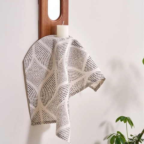 Modern Minimalistische Baumwollmischung Bedruckt Serviette Stoff Rechteckig Tischserviette Für Esszimmer Küche Dekoration Fotografie Requisiten