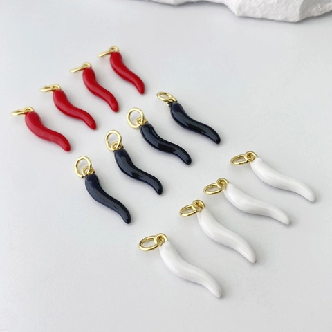 Fashion Copper Necklace For Men Women Enamel Cornicello Chili Cherry Rhinestone Rugby Football Pendant Jewelry Gift