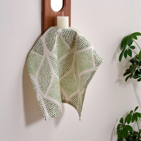 Nordischer Stil Baumwollmischung Bedruckte Serviette Rechteckige Geometrische Florale Stoff Tischmatte Für Heim Essen Hochzeit Deko