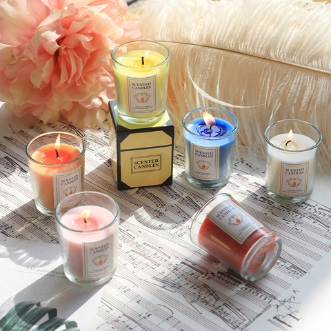 Duftkerze Im Glas Aromatherapie Parfüm Paraffinwachs Für Heimdekoration Geburtstag Valentinstag Geschenk Souvenirs