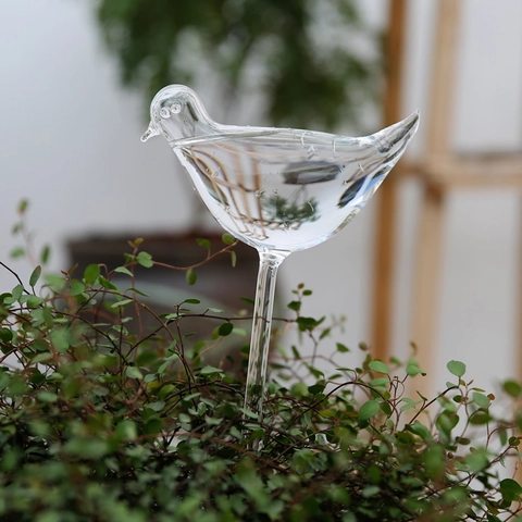 Automatic Plant Self Watering Globes Clear Glass Hand Blown Waterer For Indoor Outdoor Flowers Garden Decorative Animal Shapes