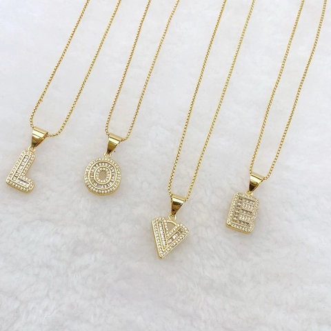Iced Out Copper Zirconia 26 English Initial Letter Pendant For Men Women Hip Hop Jewelry Alphabet Pendant Only Without Chain