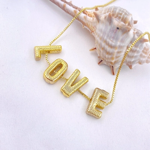 18K Gold Plated Copper Alphabet Letter Pendant Personalized English Initial For Women Fashion Jewelry DIY Accessories