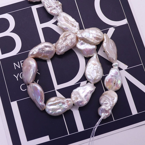 Natural Freshwater Pearl Baroque Teardrop Loose Beads Irregular Cultured Pearl String For DIY Necklace Jewelry Making Supplies