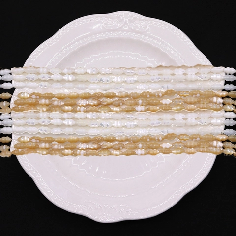 Natural Sea Shell Trochus Shell Spindle Shape Loose Beads For DIY Jewelry Making Necklaces Bracelet Accessory Pupa Beads
