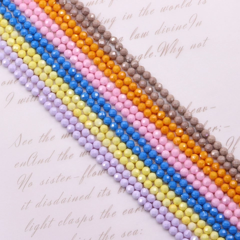 Natural Stone Faceted Round Beads For Jewelry Making DIY Handmade Bracelet Necklace Earring Decorative Accessories Supplies