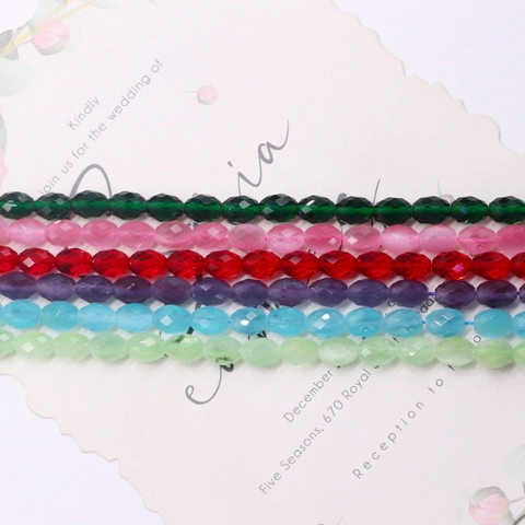 Gefacetteerde Ovale Natuursteen Kattenoog Losse Kralen DIY Ketting Armband Sieraden Maken Accessoires Gestrand