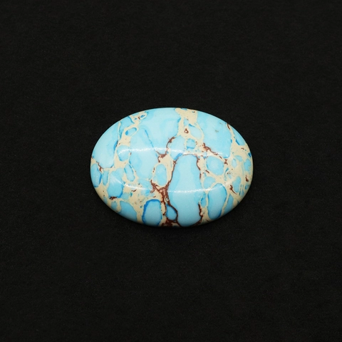 Pierre Naturelle Turquoise Bleue Ovale Cabochon Pierre Gemme Polie Pour DIY Fabrication De Bijoux Bagues Accessoire