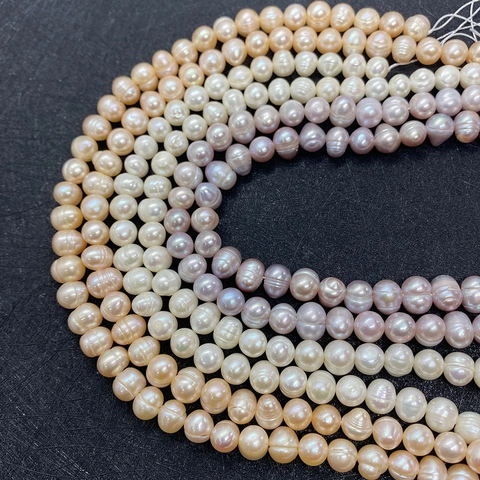 Natural Freshwater Pearl Beads Irregular Potato Shape Strand For DIY Necklace Bracelet Jewelry Making Accessories Women