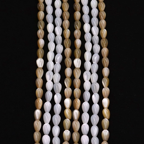 Natural Seawater Shell Teardrop Beads Mother Of Artificial Pearl Waterdrop Loose Beads For DIY Necklace Jewelry Making Accessories