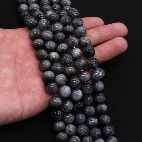 Natural Labradorite Flash Stone Round Loose Beads Polished Chatoyancy Gray Gemstone Spacer Beads For DIY Jewelry Making