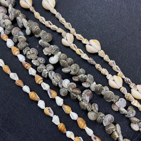 Natural Conch Shell Beads Drilled Loose Stone Beads For DIY Jewelry Making Handmade Necklace Bracelet Supplies Baroque Style Crafts