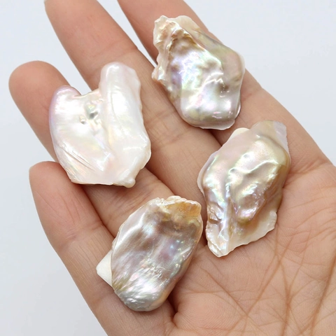 Cuentas de Perlas Barrocas Artificiales Naturales Irregulares Perlas Artificiales Sueltas Grandes Para Collar Pendientes DIY Accesorios Joyería