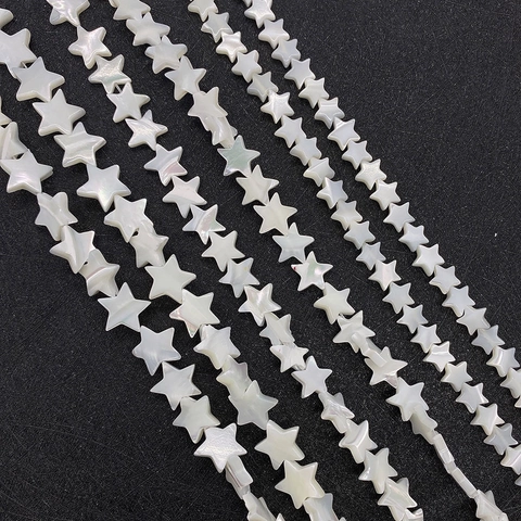 Natur Seeschale Sternform Lose Künstliche Perlen Weiße Perlmuttperlen Für DIY Armband Halskette Schmuckherstellung Zubehör