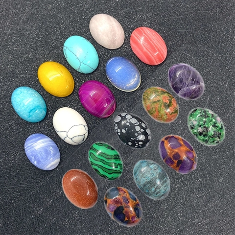 Natuursteen Malachiet Agaat Ovaal Cabochon Losse Kralen Gepolijst Edelsteen Voor DIY Sieraden Maken Kettingen Ringen Accessoires