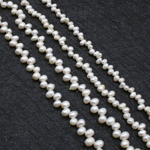 Natural Freshwater Pearl Rice Beads Loose Strand High Luster Baroque Pearls DIY Jewelry Components Necklace Making Supplies