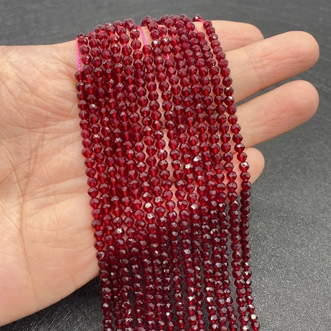 Naturstein Glas Facettierte Runde Perlen Dunkelviolett Lose Perlen Für DIY Halskette Armband Schmuckherstellung DIY Zubehör
