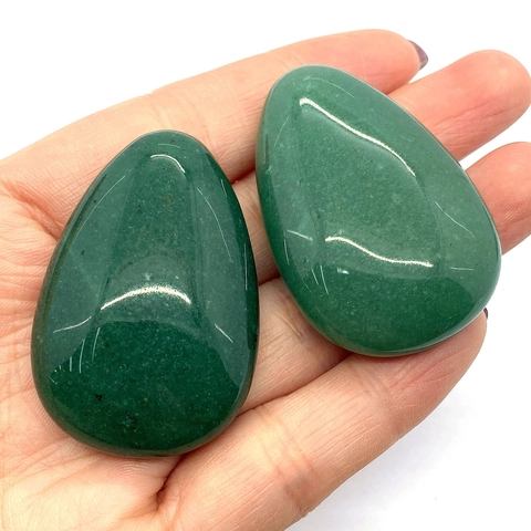 Naturstein Grüner Aventurin Tränenform Cabochon Poliert Wasser Tropfen Flache Rückseite Lose Perle Für DIY Schmuck Zubehör