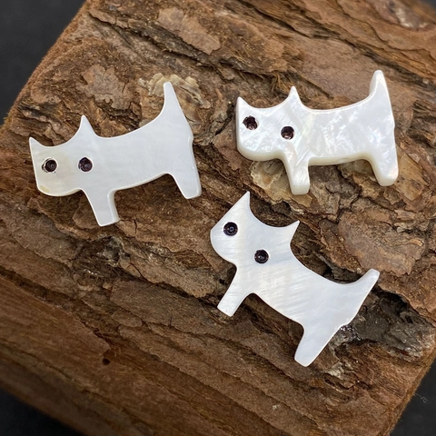 Künstliche Perle in Conchiglia Naturale d'Acqua Dolce a Forma di Gatto Madreperla Lucidata Künstliche Perle Animali per Creazione Gioielli Braccialetti Collane DIY Artigianato