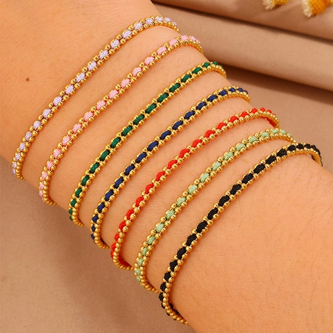 Bracelet en Corde Rouge Tressée en Acier Inoxydable Fait à la Main pour Femme Nouveau Style Chinois Perle Dorée Bijoux de Mode Cadeau