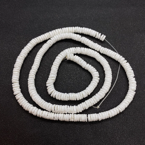 Natürliche Polierte Muschel Heishi Perlen Flach Rund Disc Spacer Perlen Für DIY Schmuckherstellung Halskette Armband