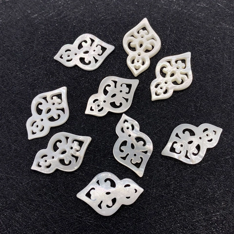 Natürliche Meeresmuschel Hohl Geschnitzter Flaschenkürbis Anhänger Für Schmuckherstellung DIY Handgemachtes Armband Halskette Zubehör Schwarz Weiß Perlmutt