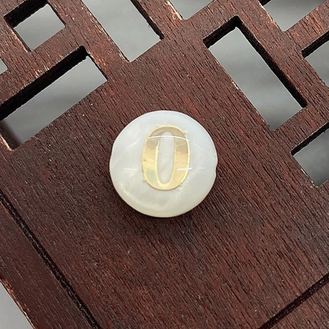 Natural Freshwater Shell Beads Gold Number Flat Round Heishi Beads 8mm Polished Straight Hole DIY Jewelry Making Supplies