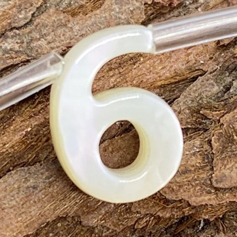 Natural Seawater Shell Number Shape Loose Beads White Mother Of Pearl Beads For DIY Necklace Jewelry Making Accessories