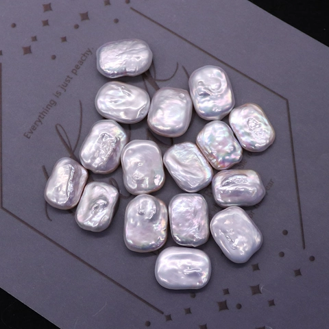 Natural Freshwater Pearl Loose Beads Rectangular Irregular Cultured Freshwater Pearls For DIY Jewelry Making Accessories