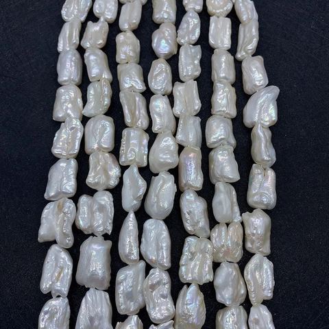 Rang de Süßwasserperles d'Eau Douce Baroques Naturelles Süßwasserperles en Vrac Irrégulières Haute Brillance pour Création de Bijoux DIY Collier Bracelet pour Femmes