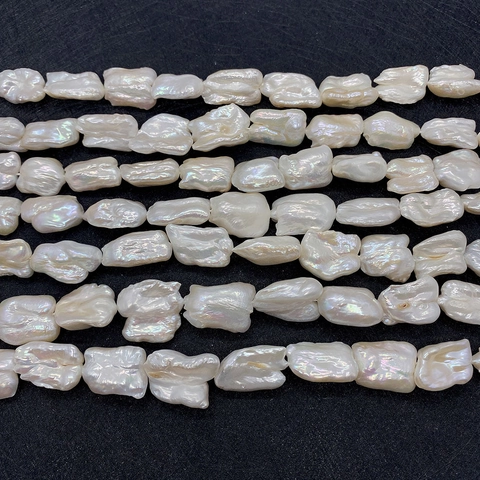 Rang de Süßwasserperles d'Eau Douce Baroques Naturelles Süßwasserperles en Vrac Irrégulières Haute Brillance pour Création de Bijoux DIY Collier Bracelet pour Femmes