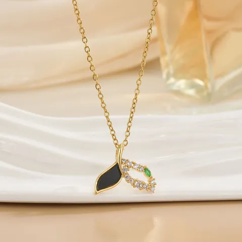 Mode Vergoldete Kupferhalskette Für Damen Luxus Zirkonia Künstliche Perlenanhänger Herz Mond Schleife Schmetterling Ästhetik Schmuck Geschenk