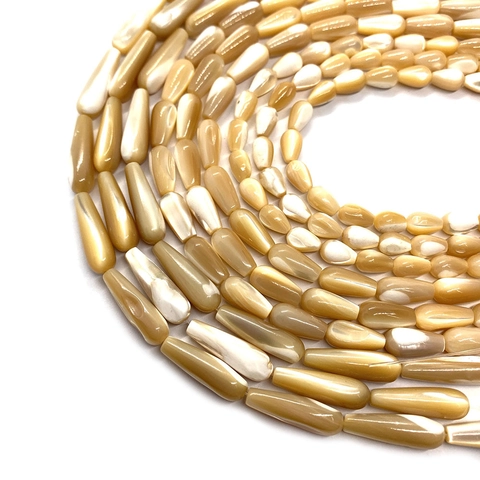 Natürliche Muschelperlen Trochus Wassertropfen Perlmutt Lose Perlen Für DIY Schmuckherstellung Halskette Armband Partyzubehör