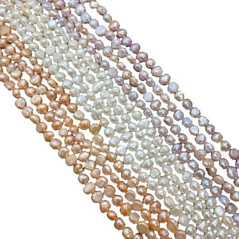 Natural Freshwater Pearl Loose Beads Irregular Baroque Smooth Strand For Handmade Jewelry DIY Necklace Bracelet Making Beads Supply