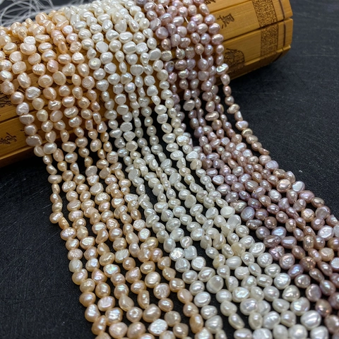 Natural Freshwater Pearl Loose Beads Baroque Shape Polished Seed Pearls For DIY Jewelry Making Necklace Accessories