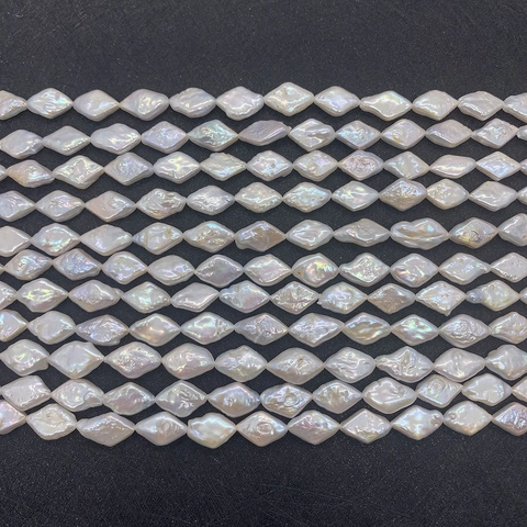 Perles en Vrac Losange en Perle d'Eau Douce Naturelle Baroque pour DIY Collier Bracelet Fabrication de Bijoux Accessoires Femme
