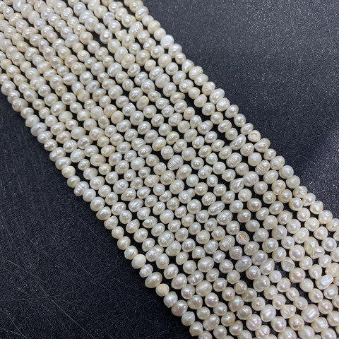 Natürliche Künstliche Perlen Klasse A Weiß Rund Barock Lose Künstliche Perlenstrang Für DIY Schmuckherstellung Halskette Armband Zubehör
