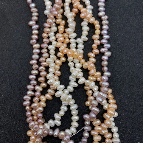 Brins de Süßwasserperles de Riz en Eau Douce Naturelle de Haute Qualité Süßwasserperles en Vrac pour Fabrication de Bijoux DIY Accessoires