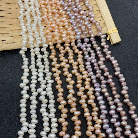 Natural Freshwater Pearl Rice Beads Baroque Irregular Loose Beads For DIY Jewelry Making Necklaces Bracelets Accessories