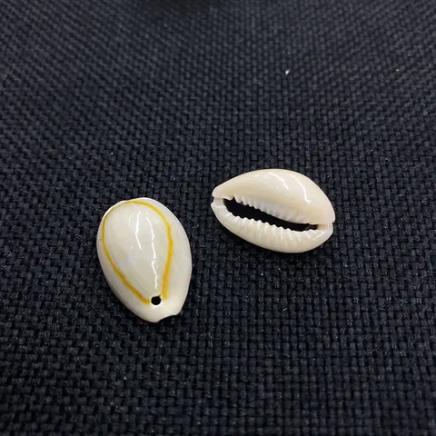 Natural Cowrie Shell Beads Irregular Polished Shells With Double Holes For DIY Necklace Bracelet Jewelry Making Beach Craft Ornaments