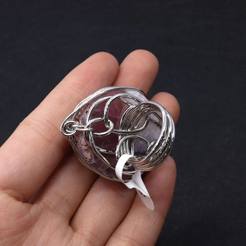 Bohemian Irregular Natural Agate Wire Wrapped Ring For Women Men Handmade Vintage Large Statement Finger Ring Jewelry