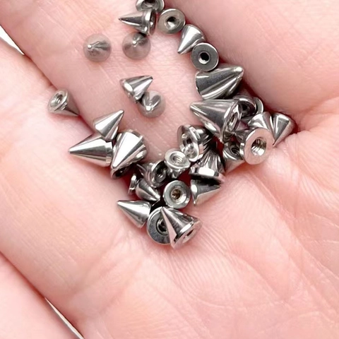Roestvrij Staal Body Piercing Sieraden Accessoire Intern Extern Schroefdraad Spike Bal Platte Schijf Punk DIY Sieraden Onderdeel