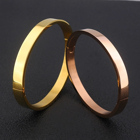 Minimalistischer Edelstahl Armreif Für Damen Herren Hochglanzpoliertes Schlichtes Armband Klassischer Modeschmuck Geschenk