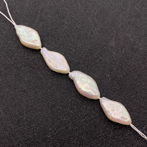 Natural Freshwater Pearl Beads Irregular Rhombus Shape Loose Beads For Jewelry Making DIY Craft Accessories