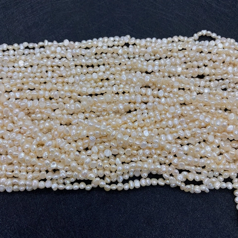 Cuentas de Perlas Naturales de Agua Dulce Forma de Arroz Barroco Hilos Sueltos Para Fabricación de Joyas Artesanales Collar Pulsera Accesorio