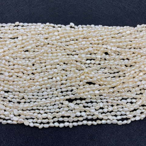 Natural Freshwater Pearl Beads Baroque Irregular High Luster Loose Bead Strands For DIY Jewelry Making Necklace Women Accessories