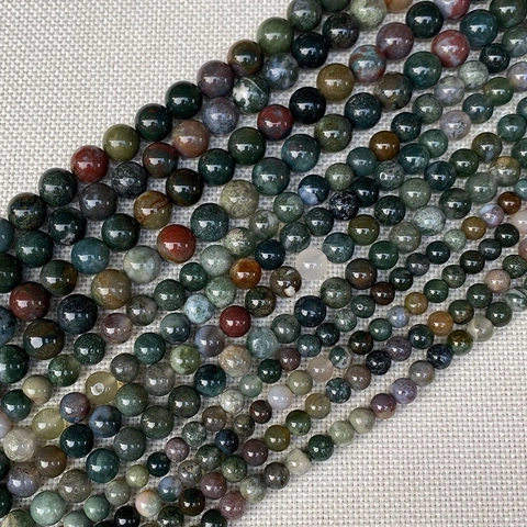 Φυσικές Πέτρινες Χάντρες Σοδαλίτης Picture Jasper Snowflake Obsidian για Κατασκευή Κοσμημάτων Στρογγυλές Χάντρες DIY Αξεσουάρ