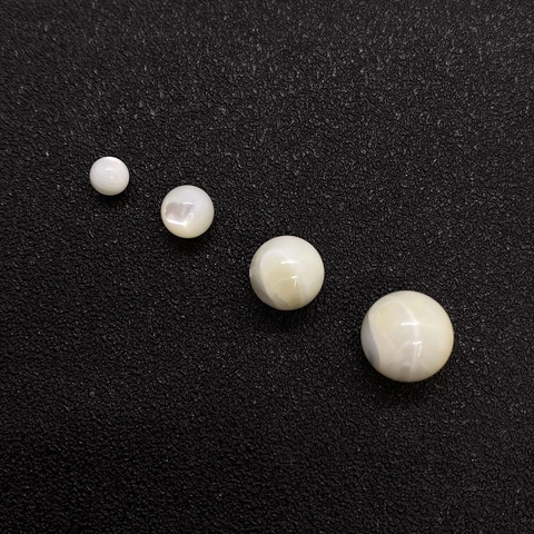 Cuentas de Concha Blanca Natural Redondas Cuentas Sueltas de Madreperla para la Fabricación de Joyas DIY Collares Pulseras Pendientes