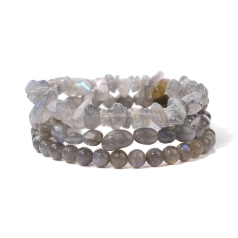 Natürliches Edelstein Armband Perlen Und Splitterstein Mehrlagig Elastisch Handgefertigt Heilenergie Schmuck Unisex